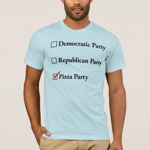 Democratic Republican Pizza Party T_Shirt