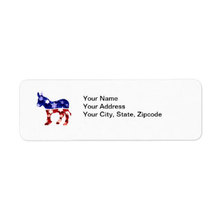 Democratic Return Address Label