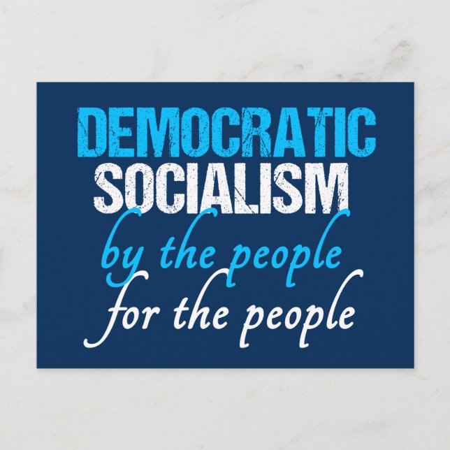 Democratic Socialism Definition Social Democracy  Postcard (Front)