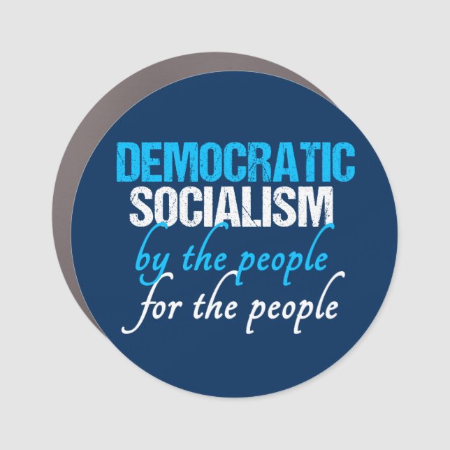 Democratic Socialism Democrat Socialist Definition Car Magnet (Front)