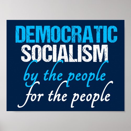 Democratic Socialism Social Democracy Definition Poster