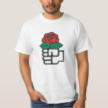 Democratic Socialism (The Fist and Rose Symbol) T-Shirt<br><div class="desc">Democratic Socialism (The Fist and Rose Symbol)</div>