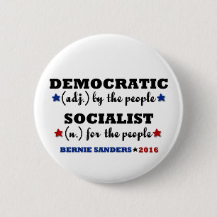 Democratic Socialist Bernie Sanders Button