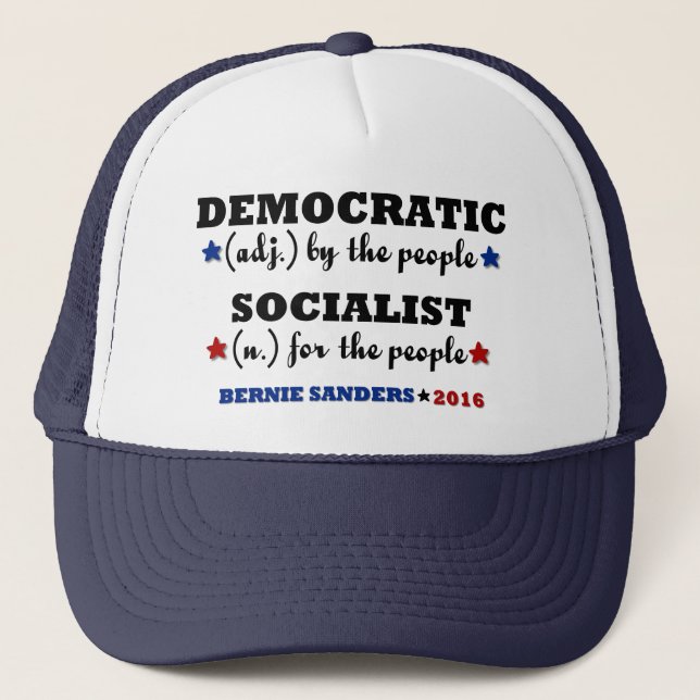 Democratic Socialist Bernie Sanders Trucker Hat (Front)