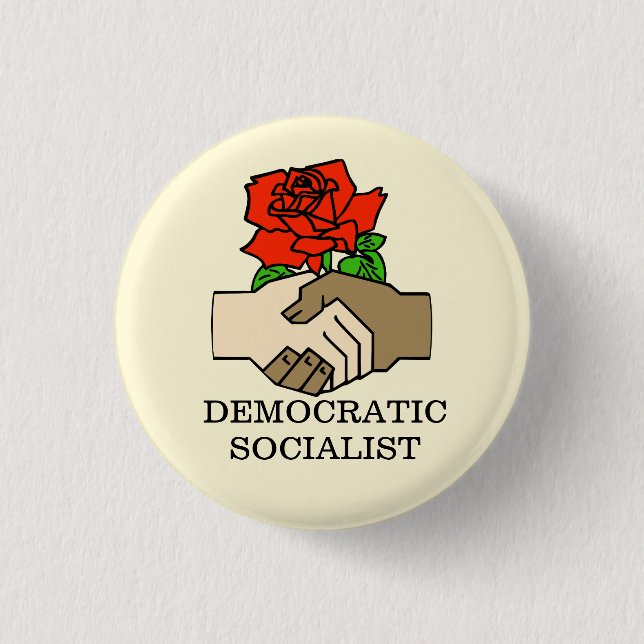 Democratic Socialist Button (Front)