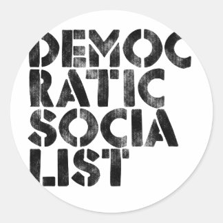 Democratic Socialist Classic Round Sticker