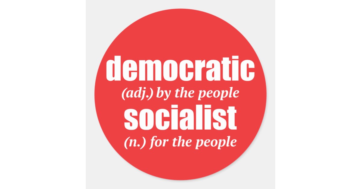 democratic-socialist-definition-sticker-zazzle