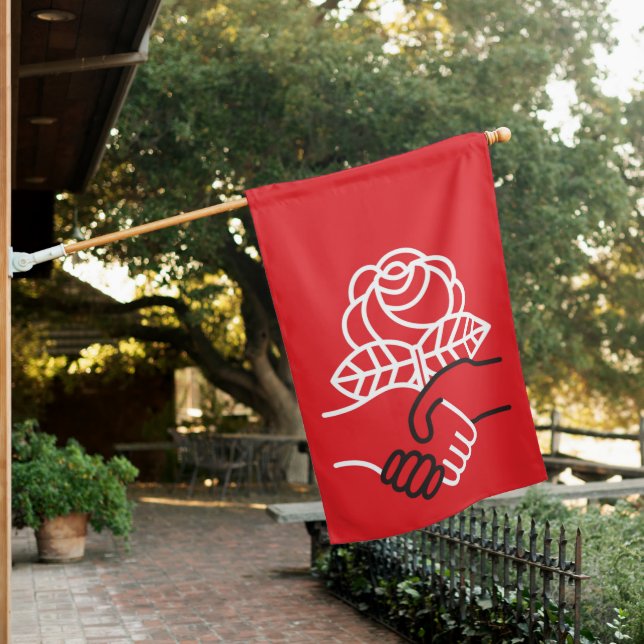 Democratic Socialists Of America House Flag (In SItu)