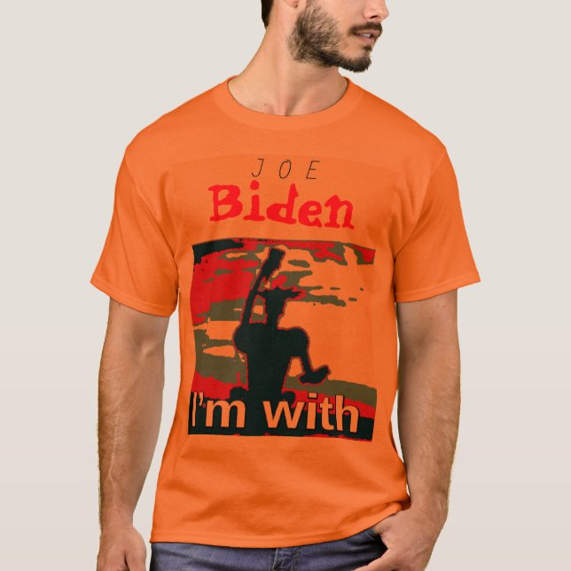 Democrats 2024 I'm with Him Vote for Joe Biden USA T-Shirt (Front)