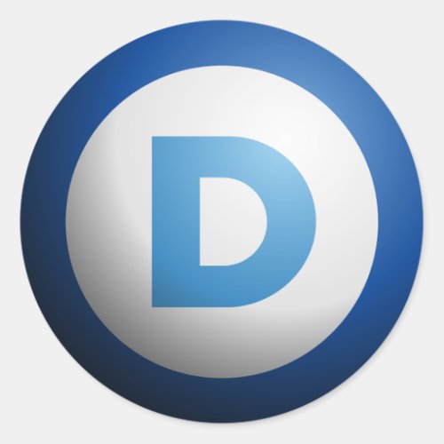Democrats Classic Round Sticker