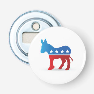 Democrats Donkey Button Bottle Opener