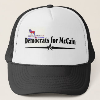 DEMOCRATS FOR MCCAIN TRUCKER HAT