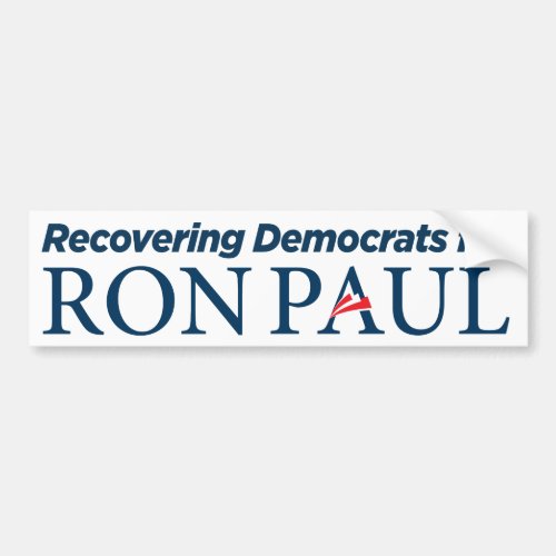 Democrats for Ron Paul Bumper Sticker