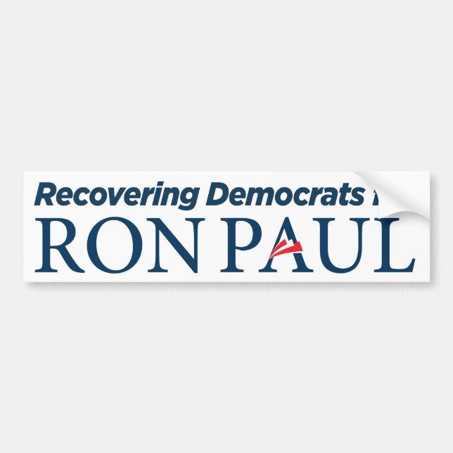 Democrats for Ron Paul Bumper Sticker (Front)