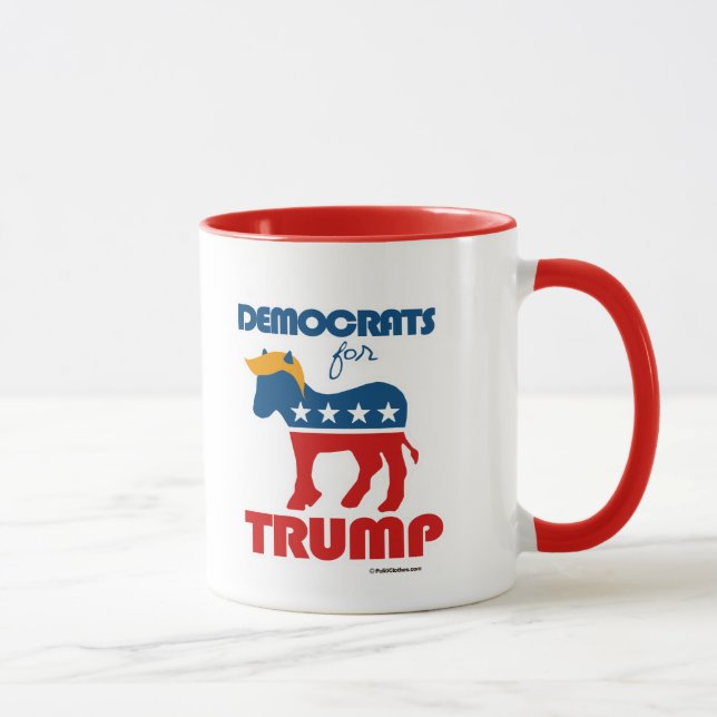 Democrats for Trump 2016 Mug (Right)