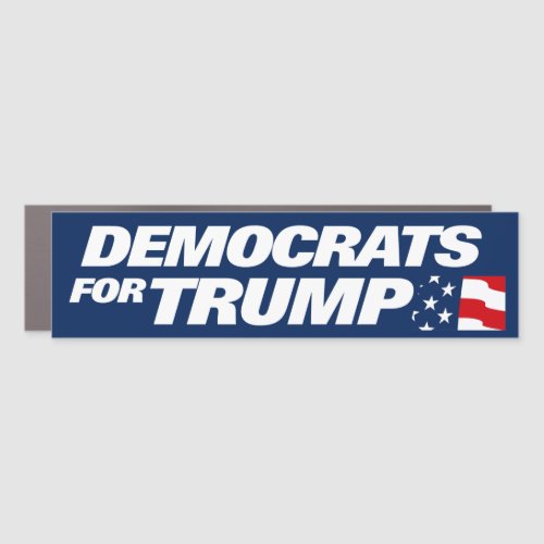 Democrats For Trump 2024 Bumper Car Magnet