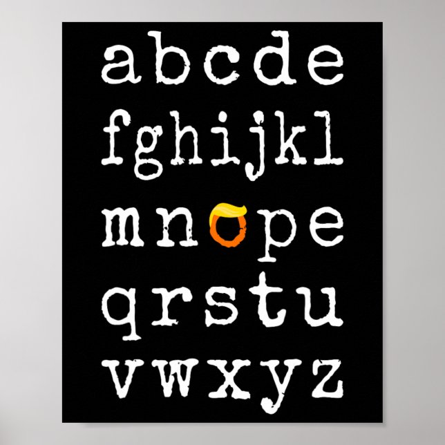 Democrats Funny Wig Trump Elections Anti-trump  Poster (Front)