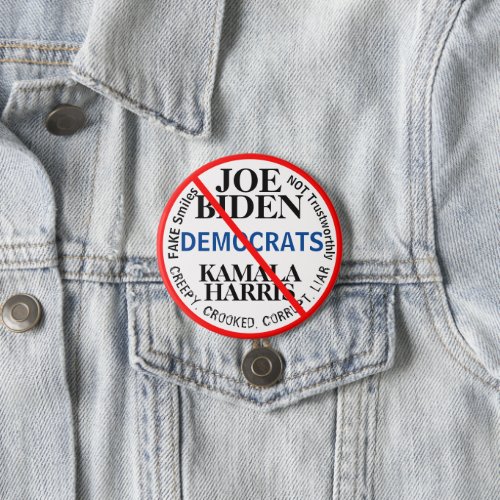 Democrats Joe Biden Kamala Harris Button