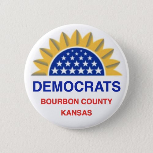 Democrats of Bourbon County Kansas button