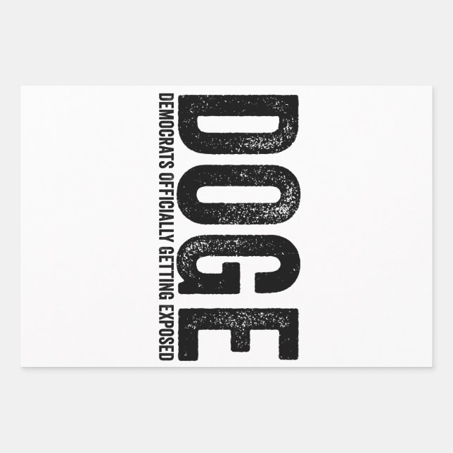 Democrats Officially Getting Exposed Wrapping Paper Sheets (Front)