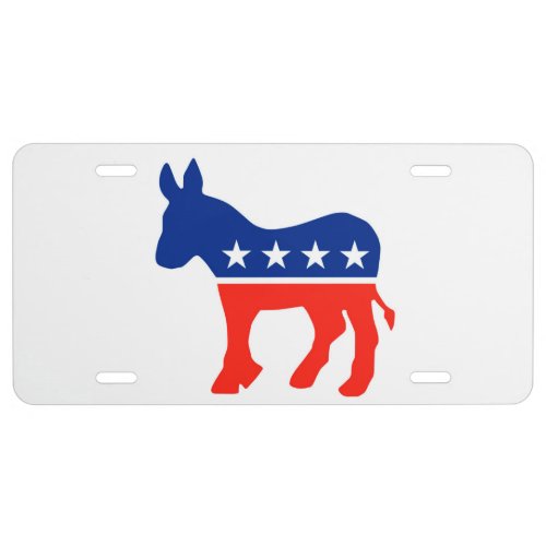Democrats Party for Display License Plate