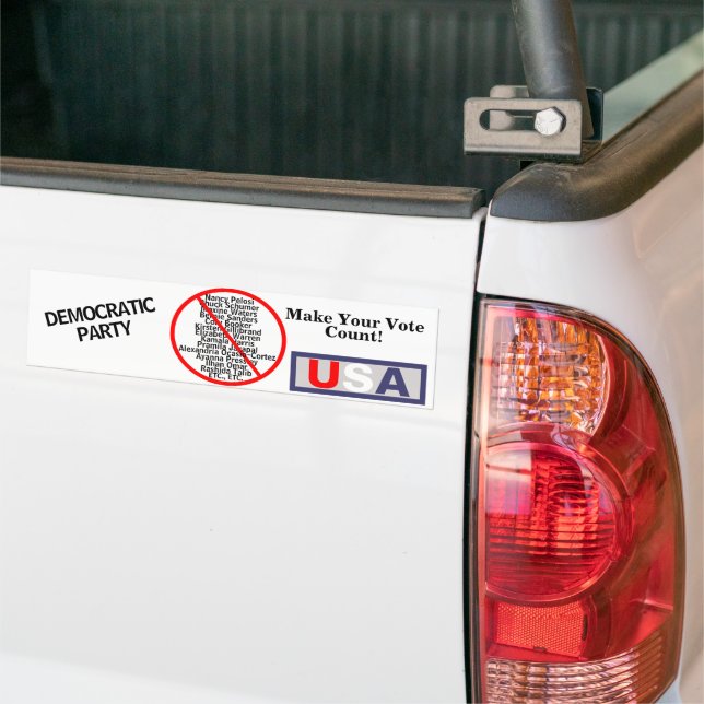 Democrats USA Bumper Sticker (On Truck)