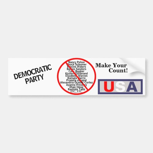 Democrats USA Bumper Sticker