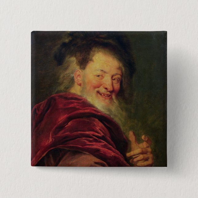 Democritus  1692 pinback button (Front)