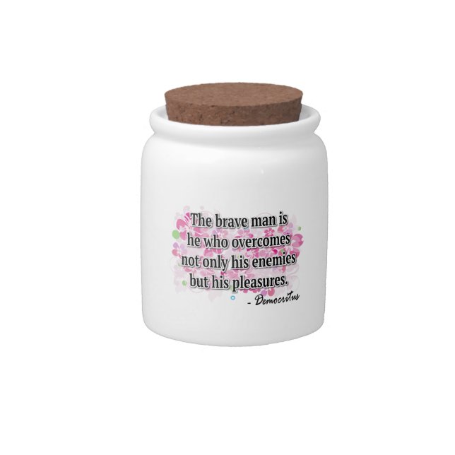 Democritus Candy Jar (Front)
