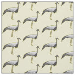 Demoiselle crane bird cartoon illustration fabric