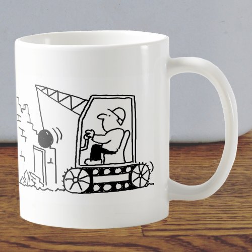 Demolition Contractor Cartoon Coffee Mug
