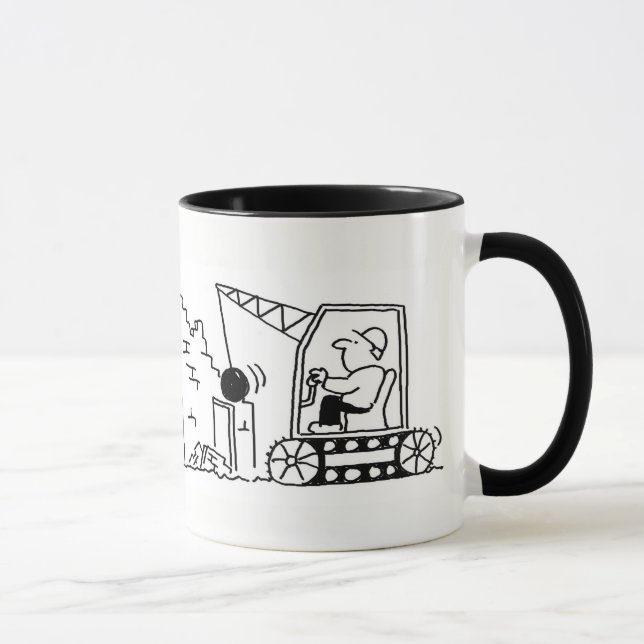 Demolition Contractor Cartoon Mug (Right)