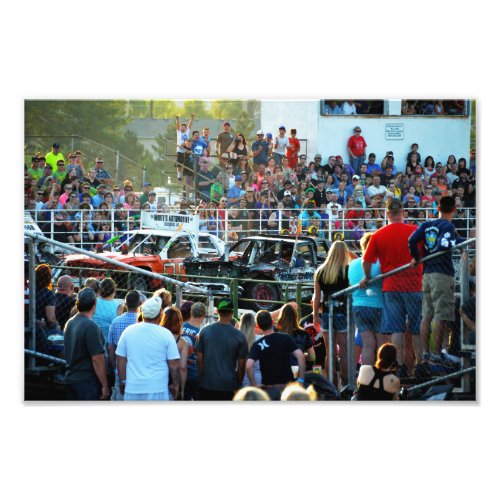 Demolition Derby at the County Fair Photo Print