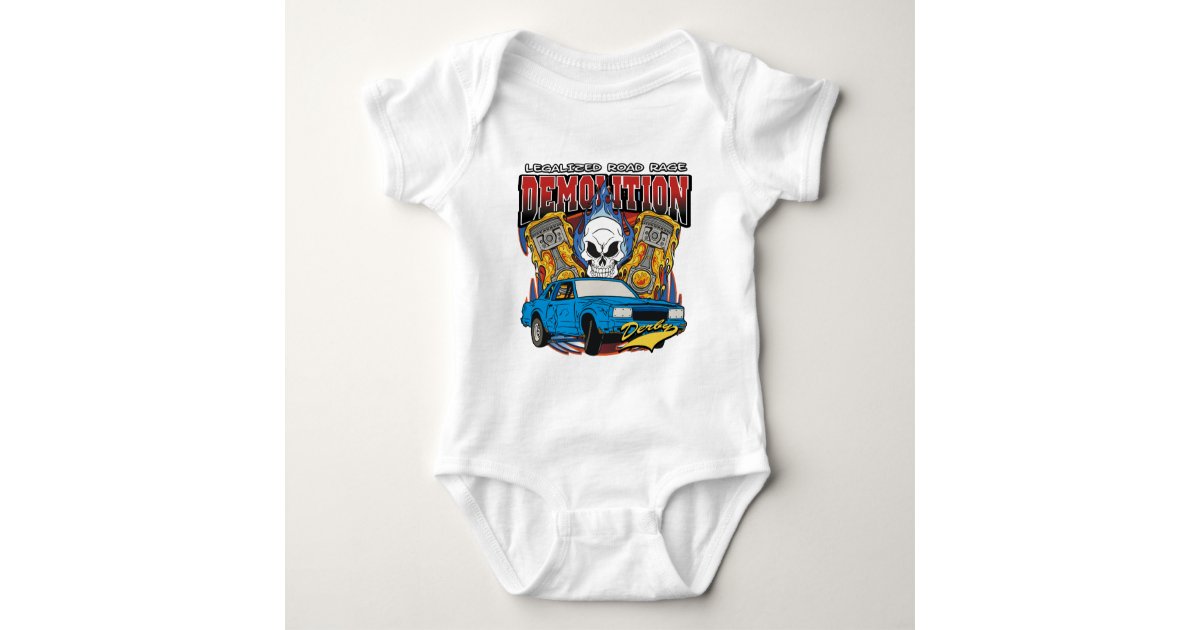 Demolition Derby Baby Bodysuit Zazzle