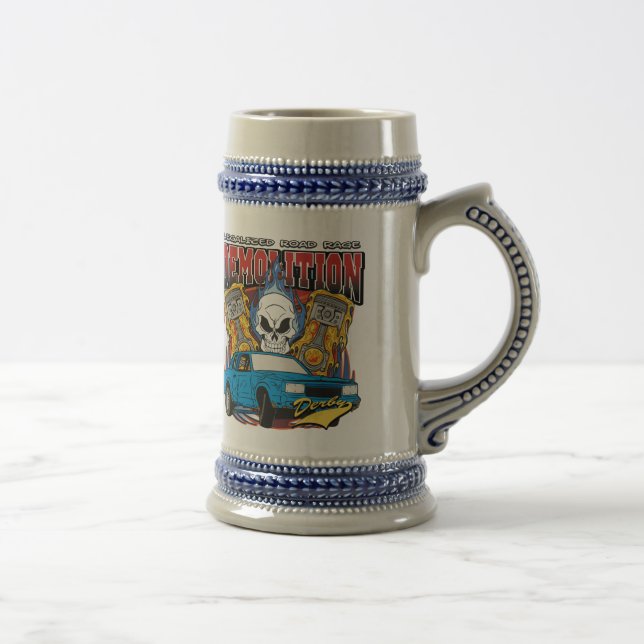 Demolition Derby Beer Stein (Right)