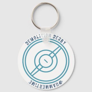 Demolition Derby - Blue Station Keychain