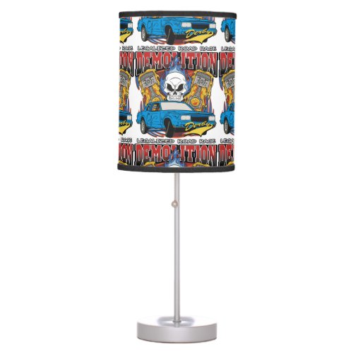 Demolition Derby Table Lamp