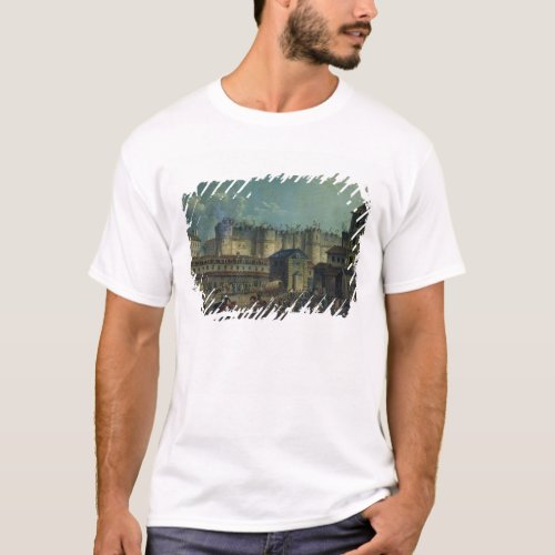 Demolition of the Bastille in 1789 T_Shirt