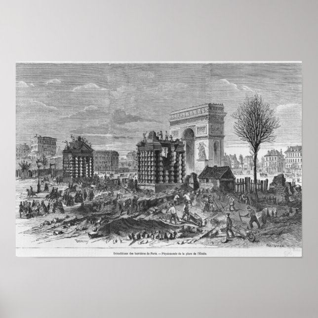 Demolition of the Paris barriers Poster (Front)