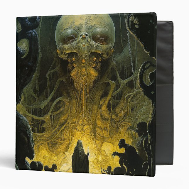 Demon Alien Underworld Creature 3 Ring Binder (Front/Inside)