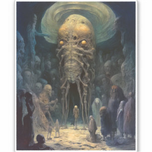 Demon Alien Underworld Creature Sticker