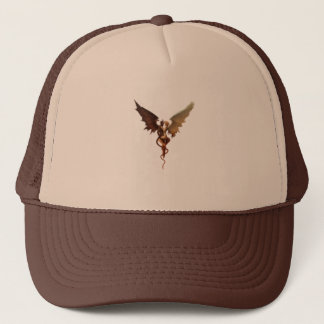 Demon and Angel Wings Romantic Fantasy Illustratio Trucker Hat