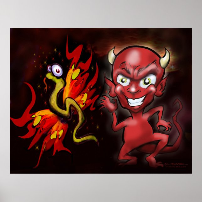 Demon and Butterfly Poster (Front)