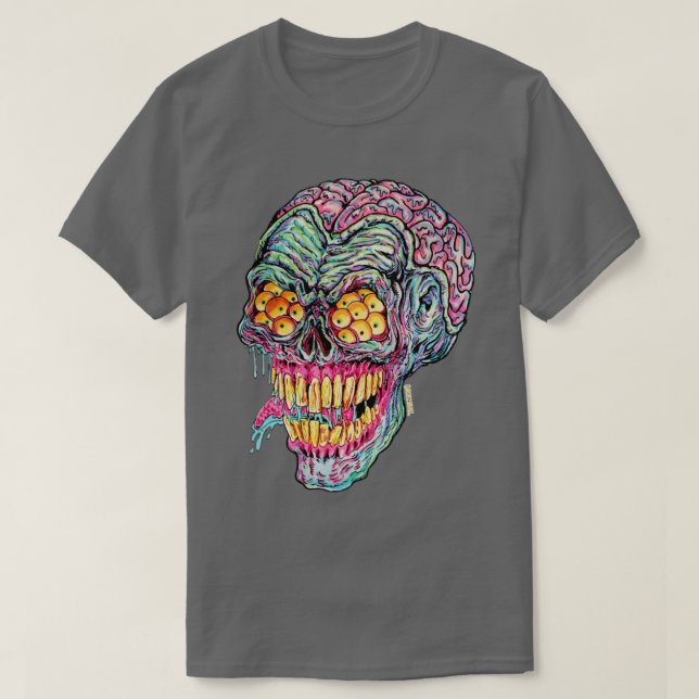 Demon Brain Head T-Shirt (Design Front)