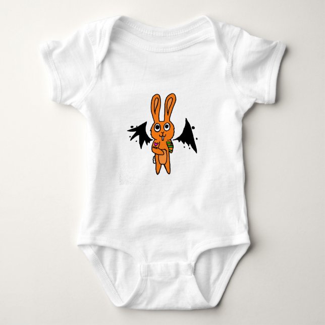 Demon Bunny Baby Bodysuit (Front)