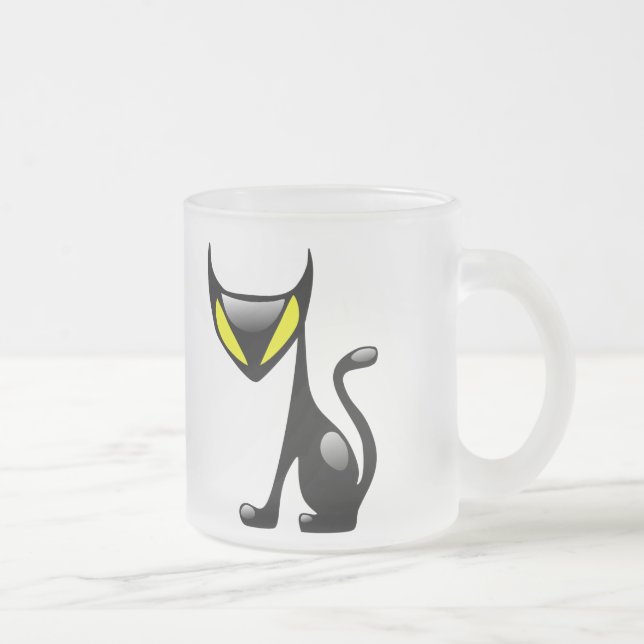 Demon Cat Frosted Mug (Right)