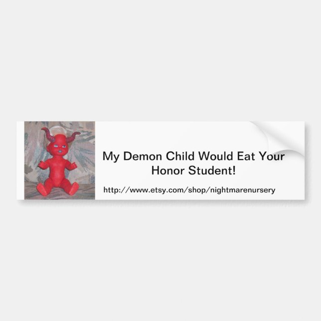 Demon Child Bumper Sticker (Front)