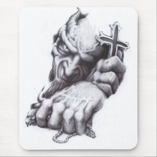 demon cross mouse pad