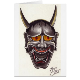 Demon Face Cards