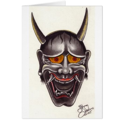 Demon Face Cards (Front)